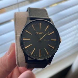 Black Nixon Watch Leather Band $70 - OBO